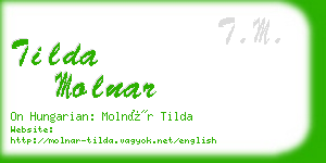 tilda molnar business card